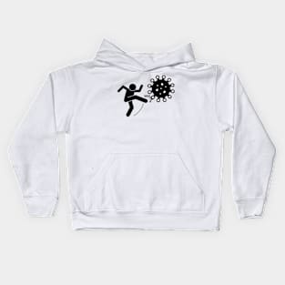 kick the corona Kids Hoodie